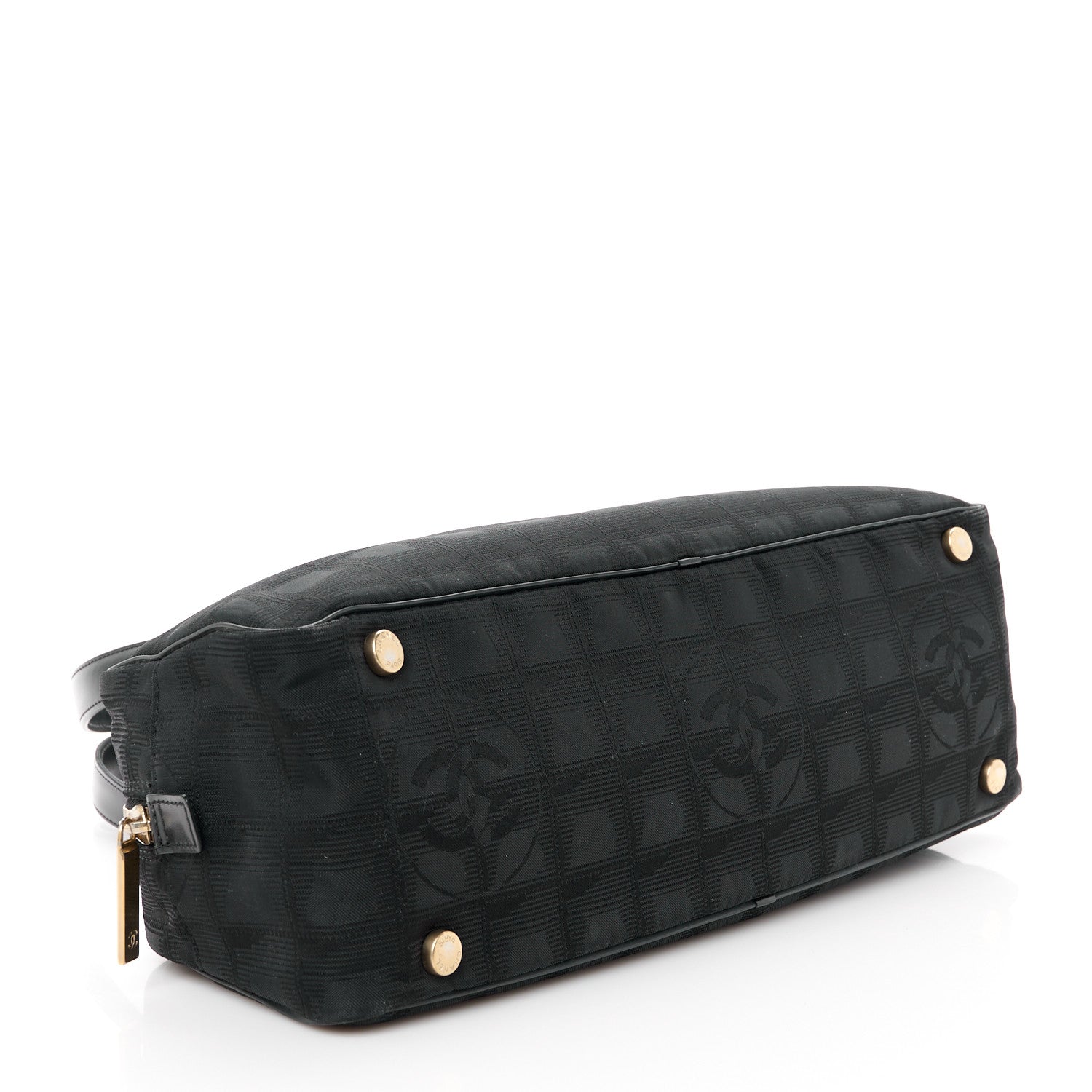 Chanel Nylon Travel Bowler Black 4 of 10
