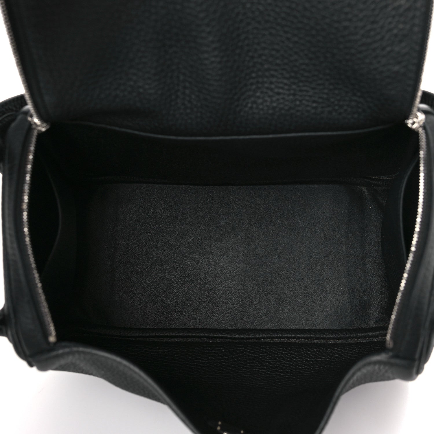 Hermes Taurillon Clemence Lindy 30 Black 5 of 10