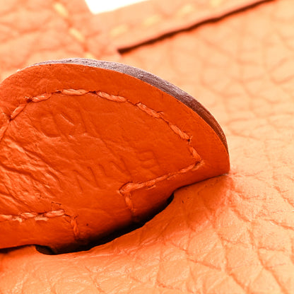 Hermes Taurillon Clemence Evelyne TPM Orange 6 of 9
