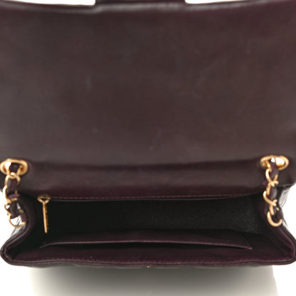 Chanel Lambskin Cross Stitch Small Coco Handle Flap Burgundy 5 of 14