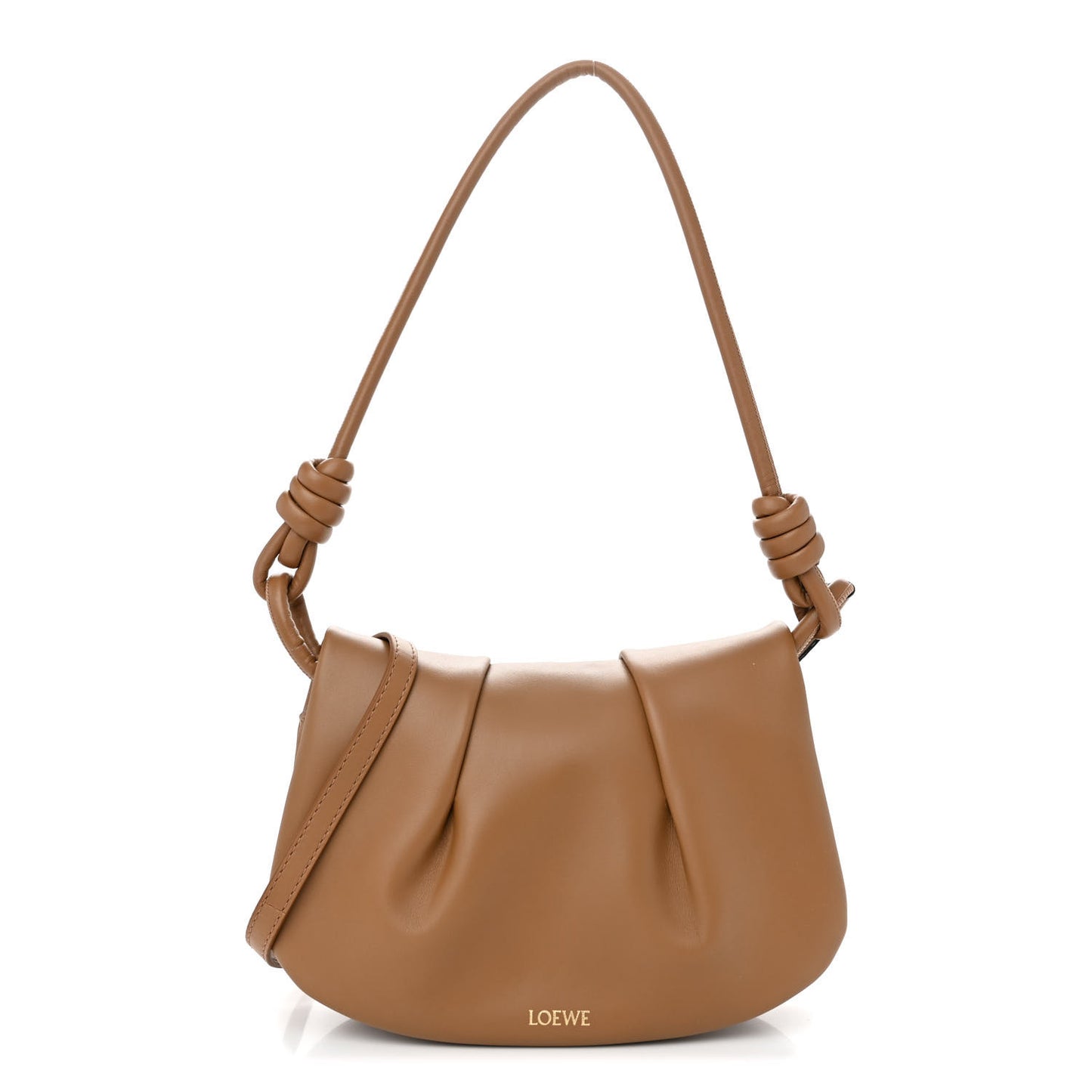 Shiny Nappa Calfskin Paseo Satchel Oak