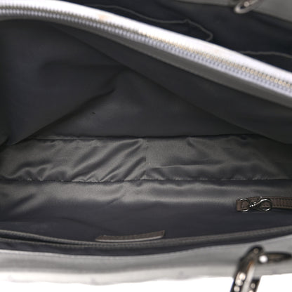 Chanel Caviar Quilted XL Grand Shopping Tote GST White 6 of 11