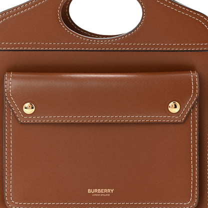 Burberry Smooth Calfskin Mini Pocket Bag Malt Brown 8 of 10