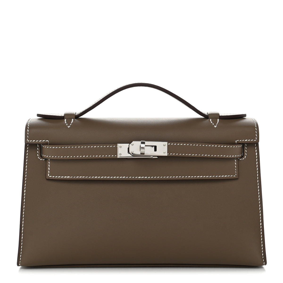 Hermes Swift Kelly Pochette Clutch Etoupe 1 of 9