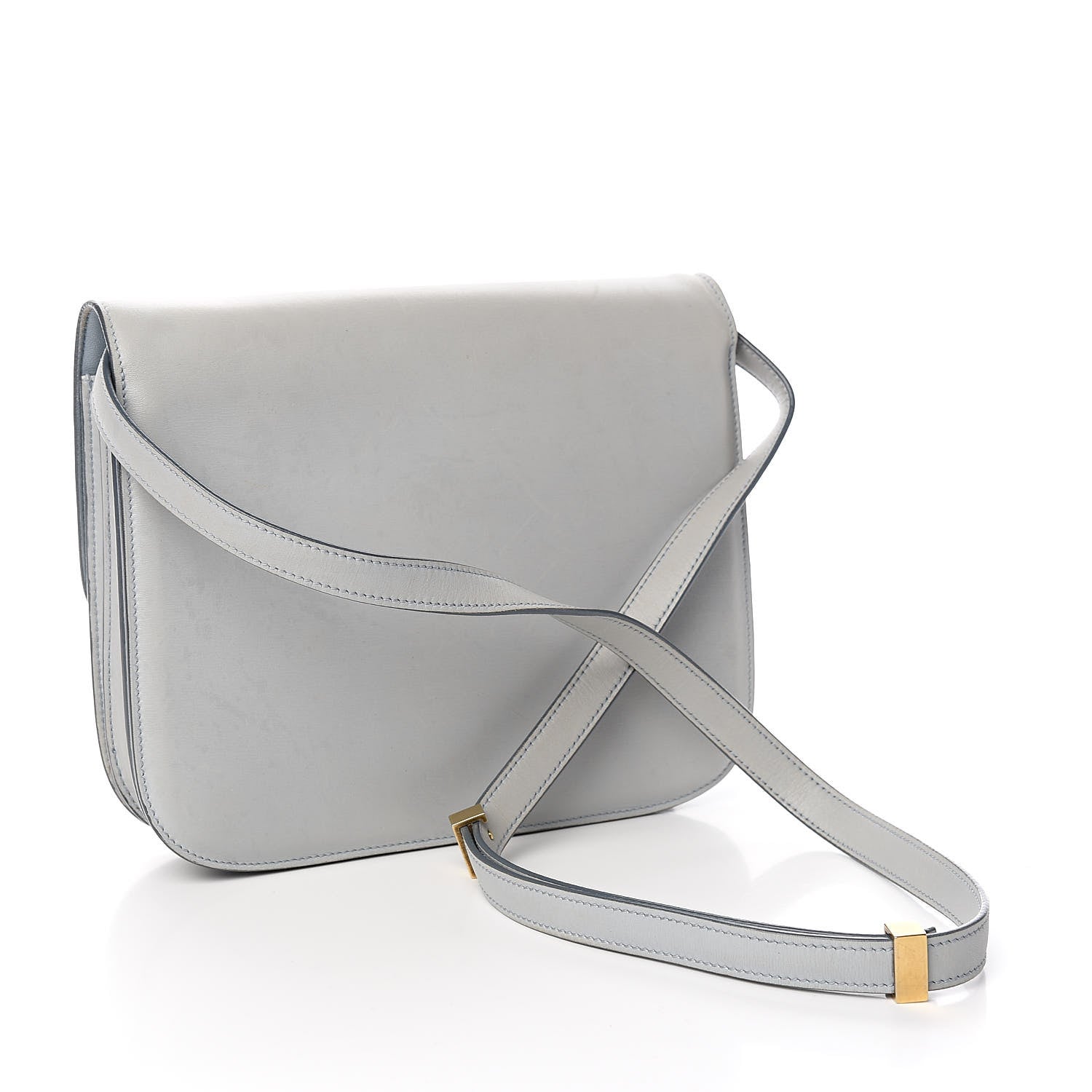 Celine Box Calfskin Medium Classic Box Flap Bag Sky 3 of 12