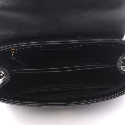 Saint Laurent Calfskin Y Quilted Monogram Toy Loulou Crossbody Bag Black 4 of 9