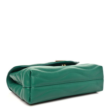 Louis Vuitton Calfskin New Wave Chain Bag MM NM Emerald 4 of 10