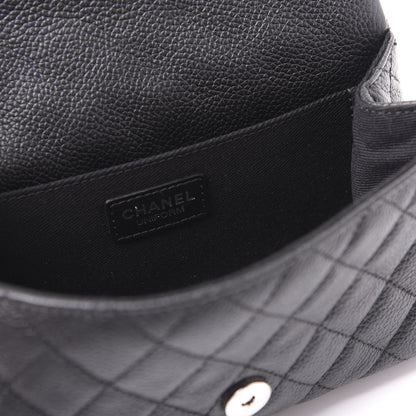 Chanel Grained Calfskin Quilted 2.55 Reissue Flap Belt Bag Clutch Black 5 of 10