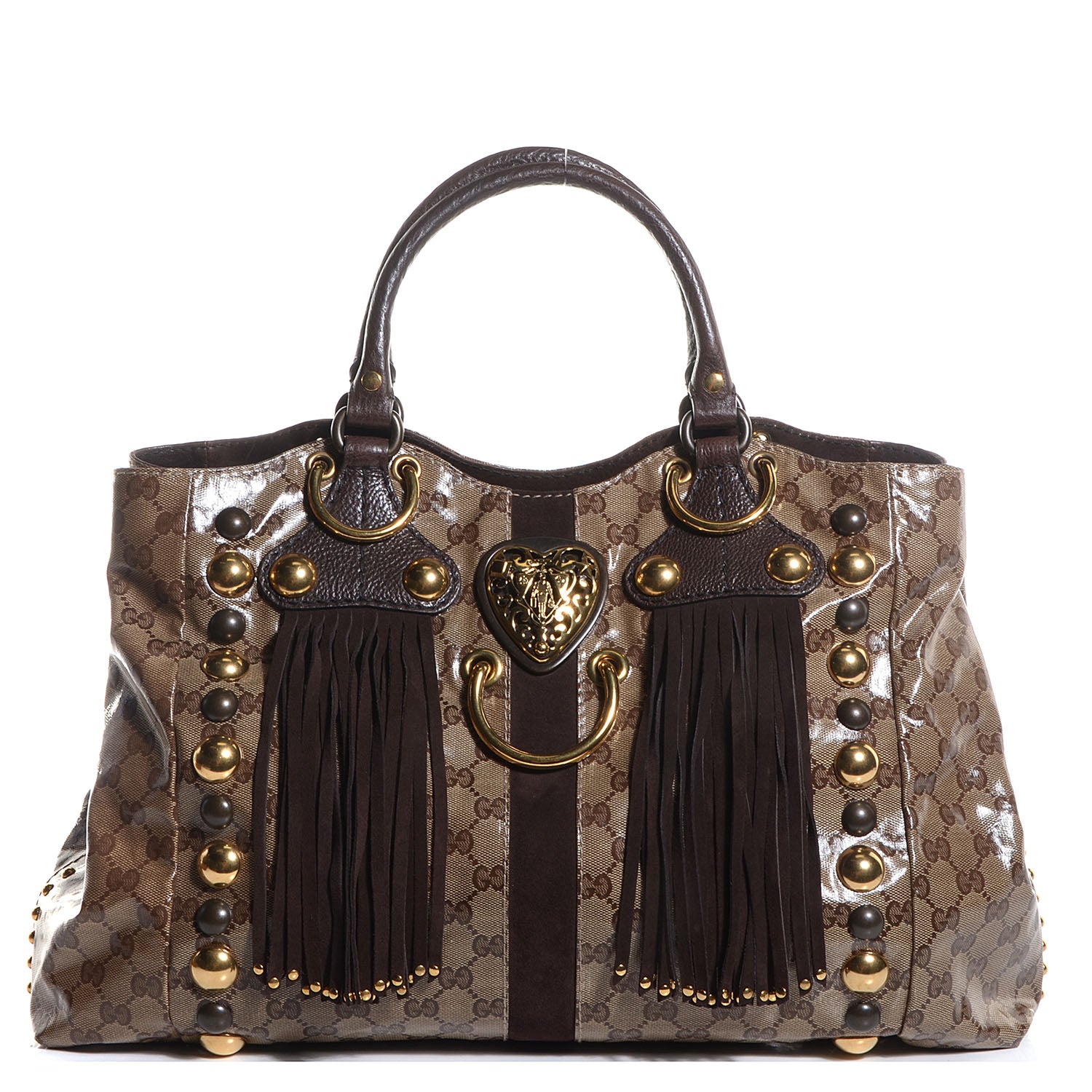 Gucci Crystal Monogram Medium Babouska Tote 1 of 7