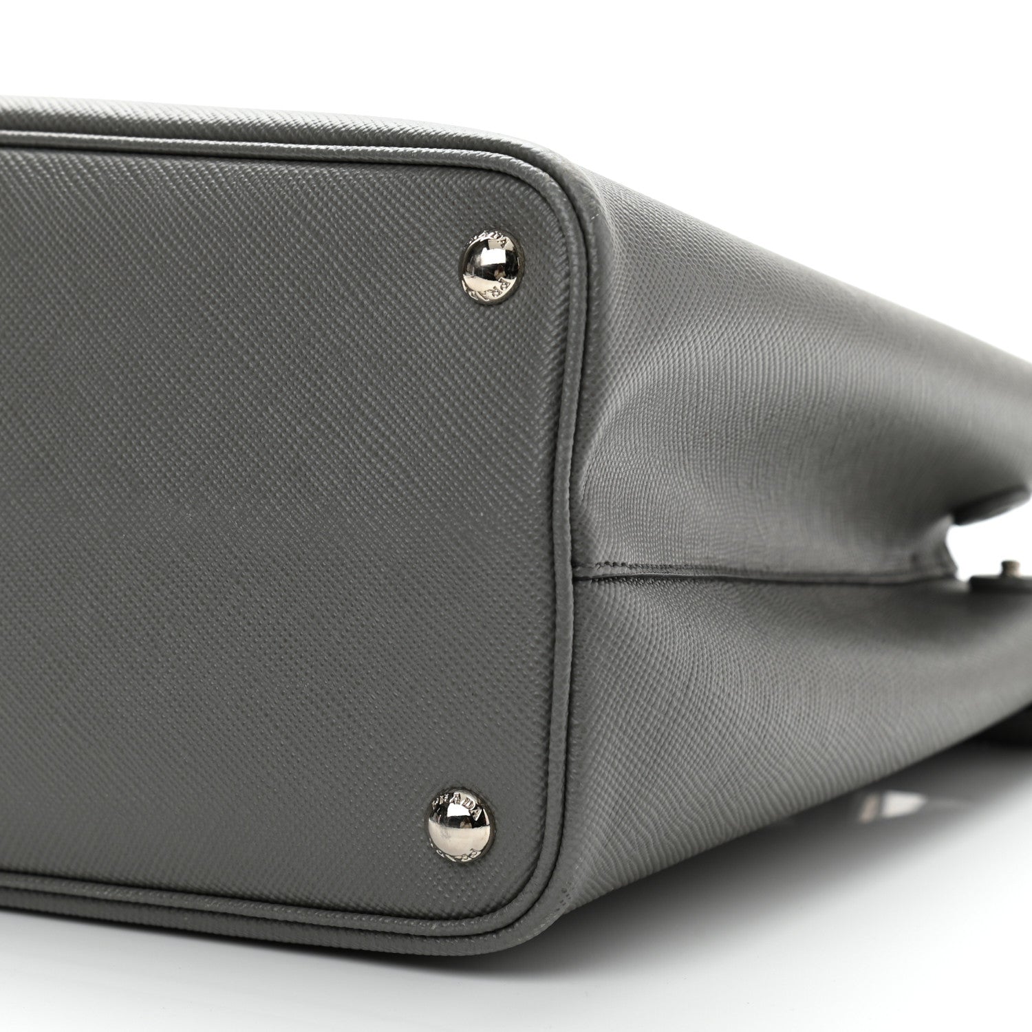Prada Saffiano Cuir Medium Double Bag Marmo 9 of 10