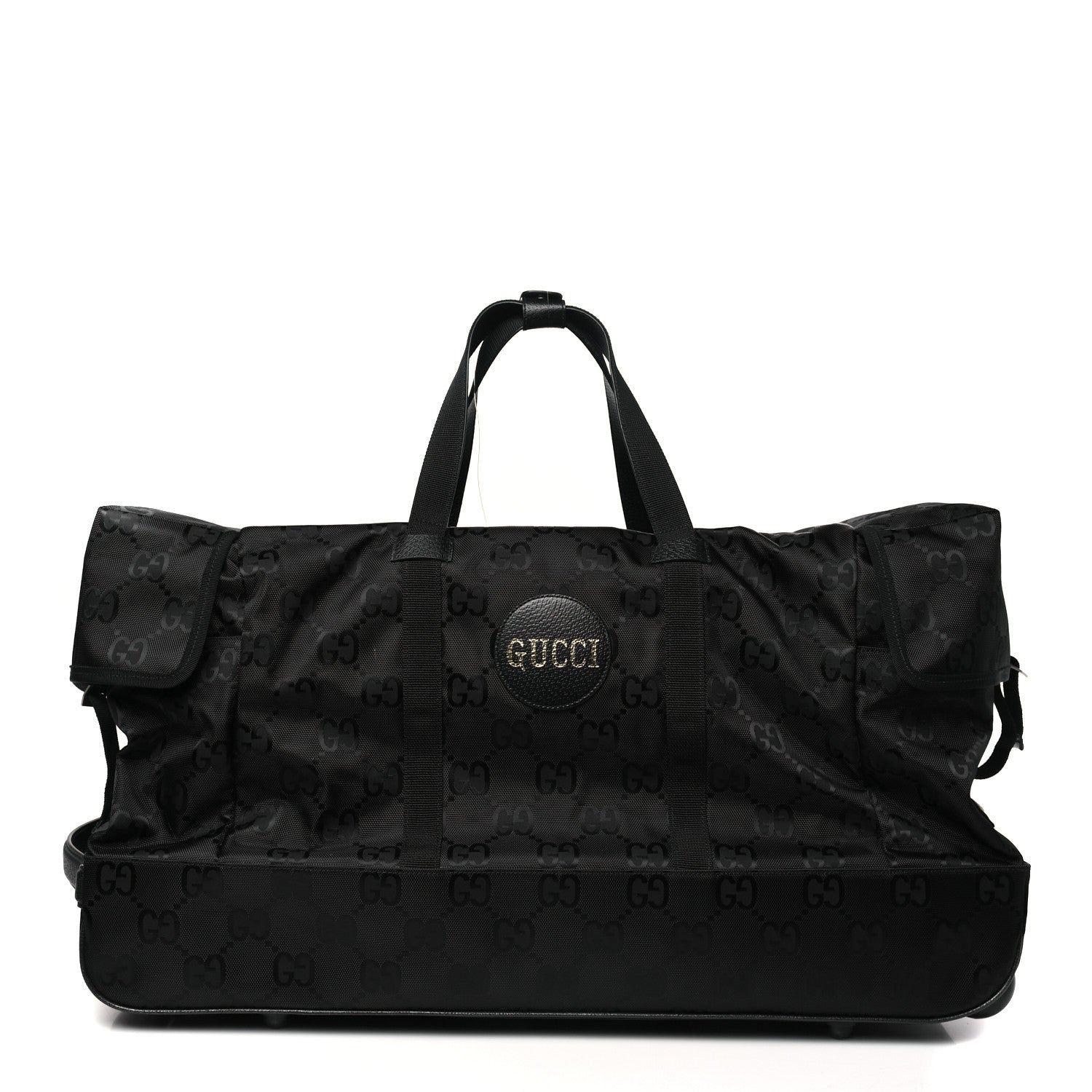 Gucci Econyl Nylon Monogram Off The Grid Rolling Duffle Bag Black 1 of 11