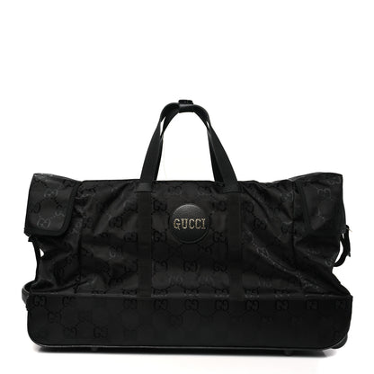 Gucci Econyl Nylon Monogram Off The Grid Rolling Duffle Bag Black 1 of 11