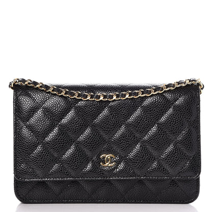 Chanel Caviar Quilted Wallet On Chain WOC Black 1 of 9