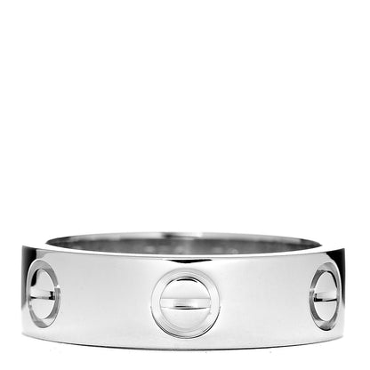 Cartier 18K White Gold 5.5mm LOVE Ring 52 6 1 of 4