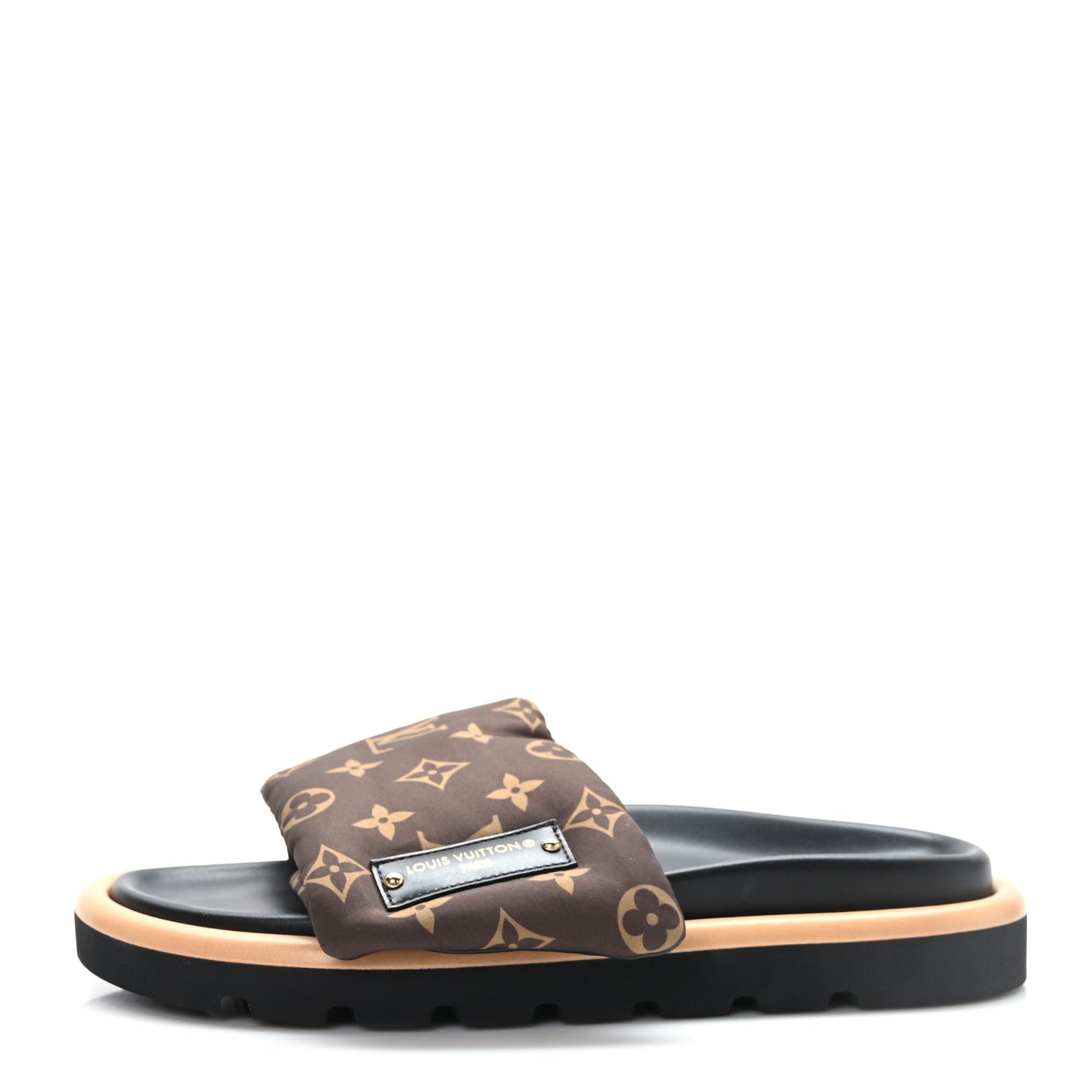 Nylon Monogram Pool Pillow Comfort Mule 40 Cacao Brown