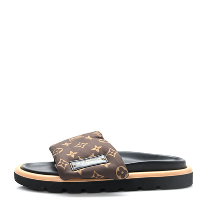 Louis Vuitton Nylon Monogram Pool Pillow Comfort Mule 40 Cacao Brown 1 of 8