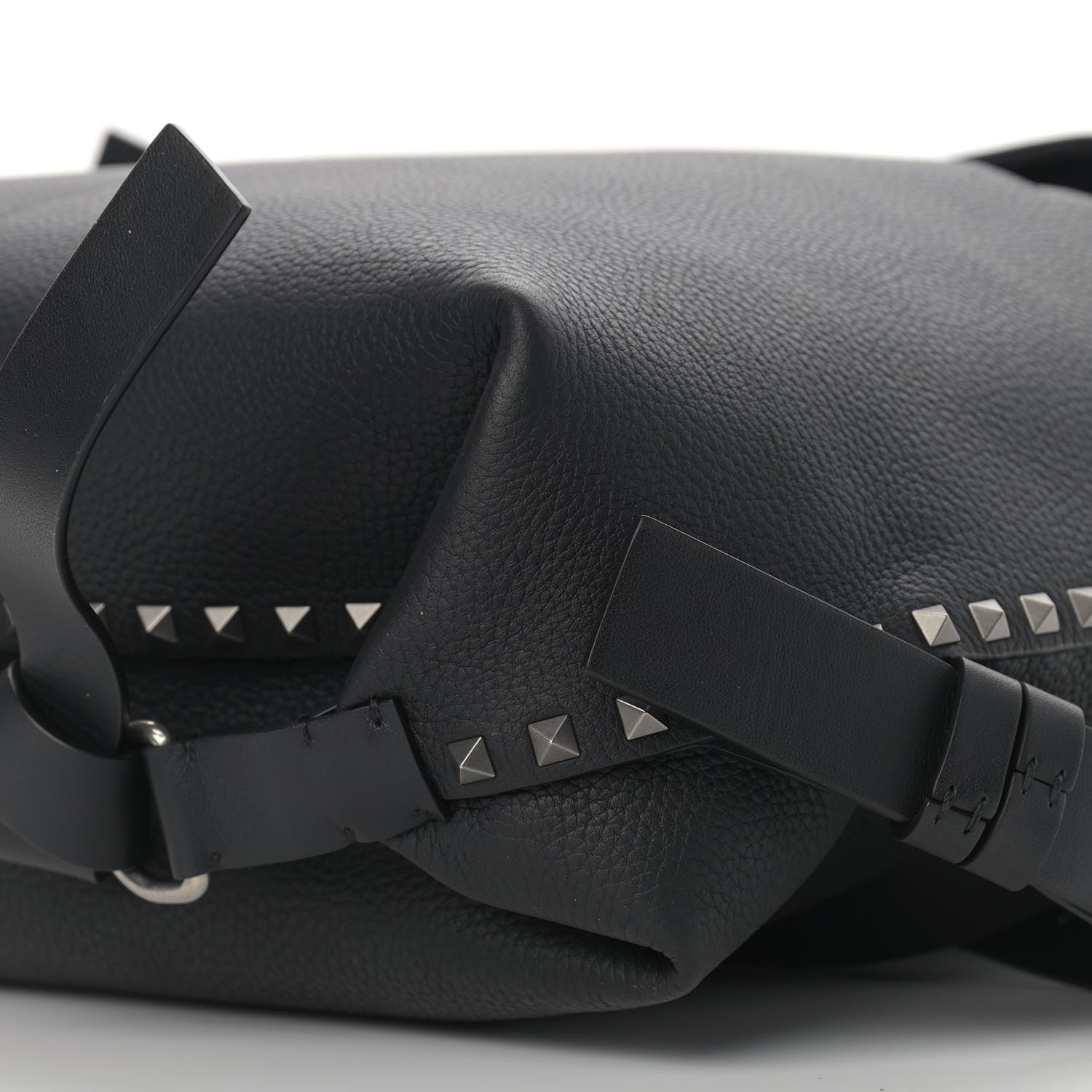 Valentino Garavani Grained Calfskin Rockstud Backpack Black 8 of 15