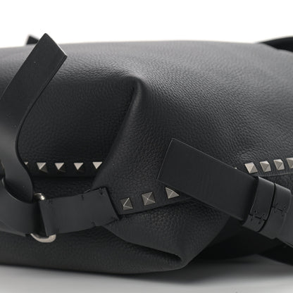 Valentino Garavani Grained Calfskin Rockstud Backpack Black 8 of 15