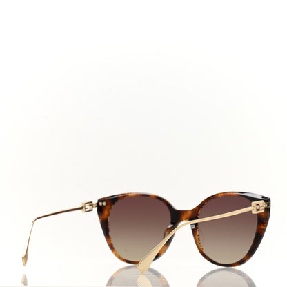 Fendi Metal Baguette Cat Eye Sunglasses FE400471 Havana 4 of 7