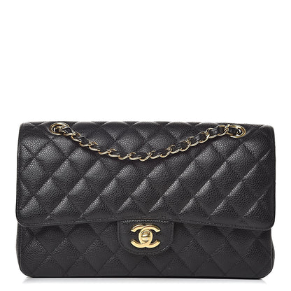 Chanel Caviar Quilted Medium Double Flap Black 2 of 13