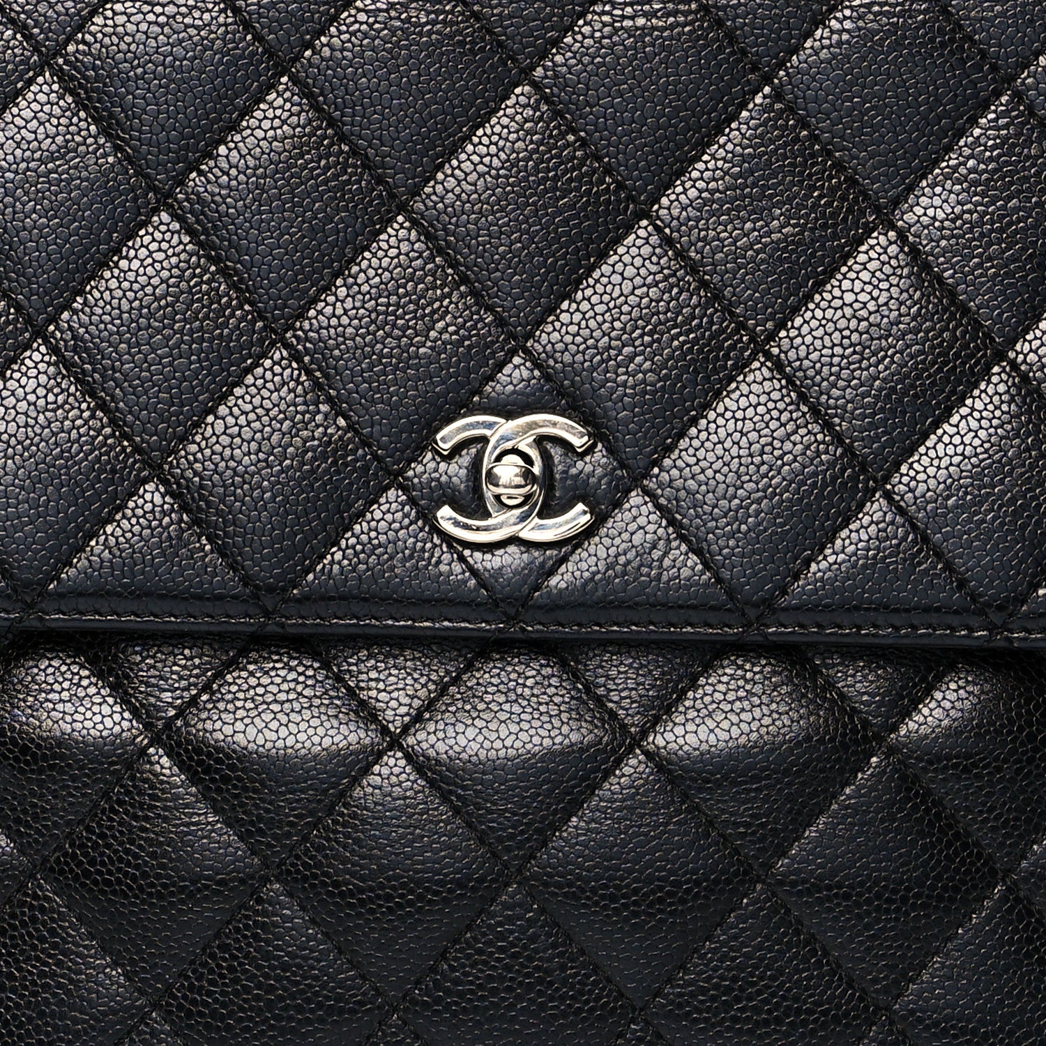 Chanel Caviar Quilted Jumbo Kelly Flap Black 7 of 13