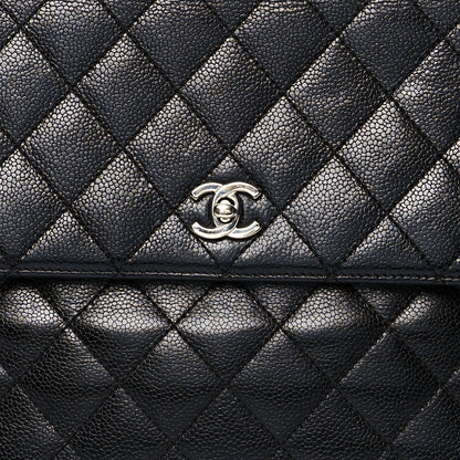 Chanel Caviar Quilted Jumbo Kelly Flap Black 7 of 13