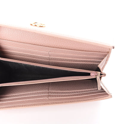 Gucci Dollar Calfskin GG Marmont Continental Wallet Perfect Pink 4 of 5