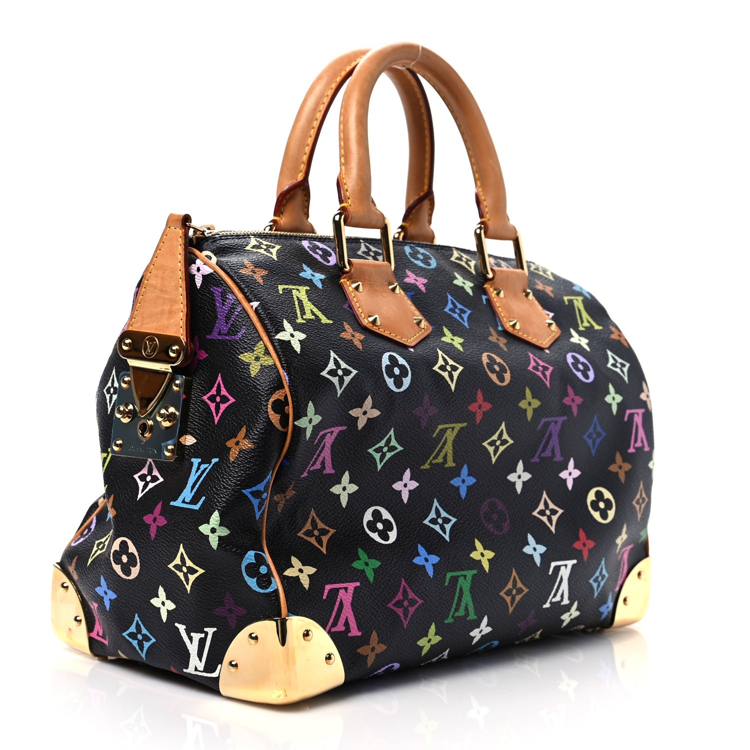 Louis Vuitton Monogram Multicolor Speedy 30 Black 3 of 7