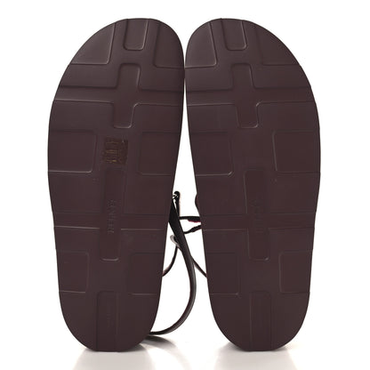 Hermes Nappa Liberte Sandals 40.5 Rouge H 6 of 9
