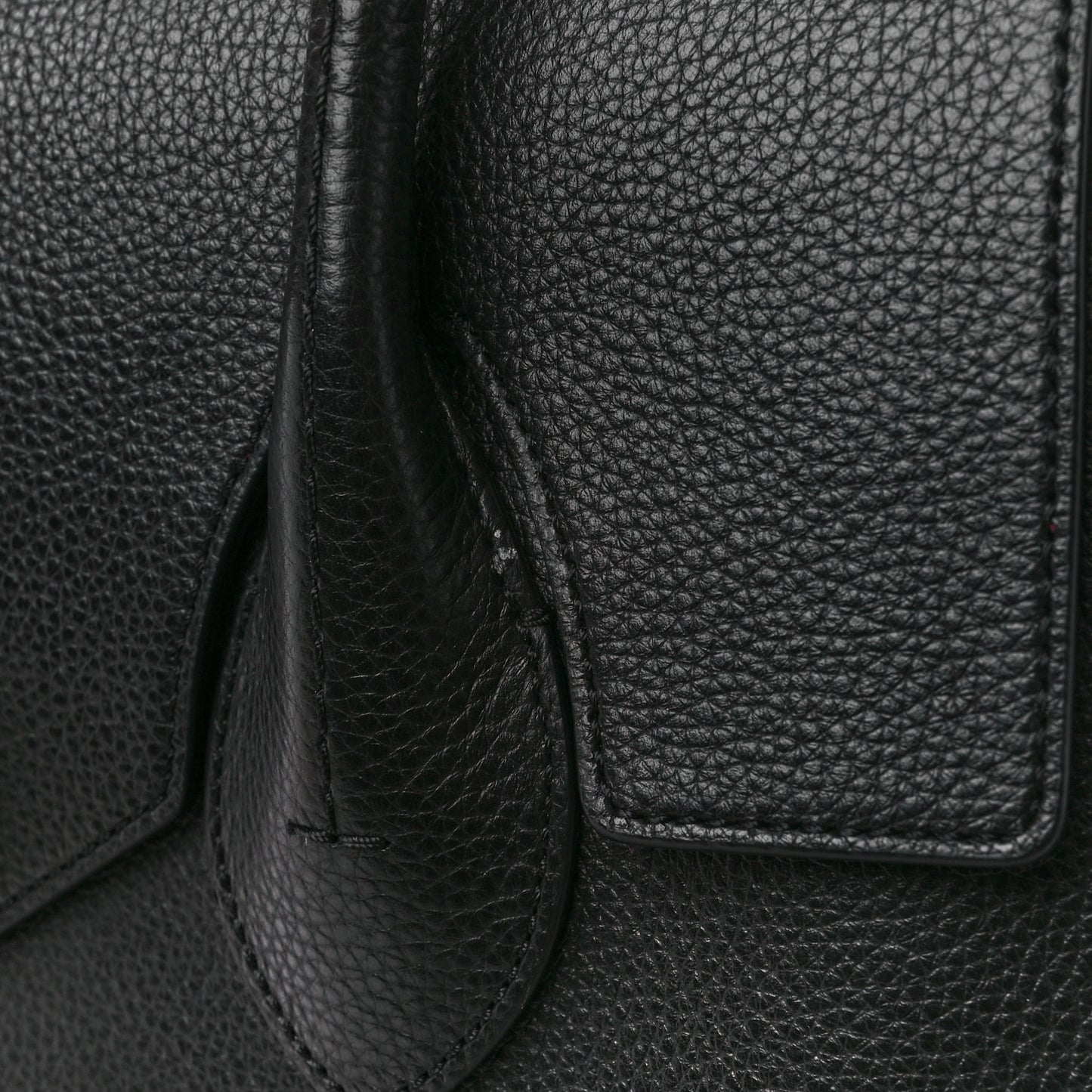 Small Classic Grain Calfskin Seaton Black