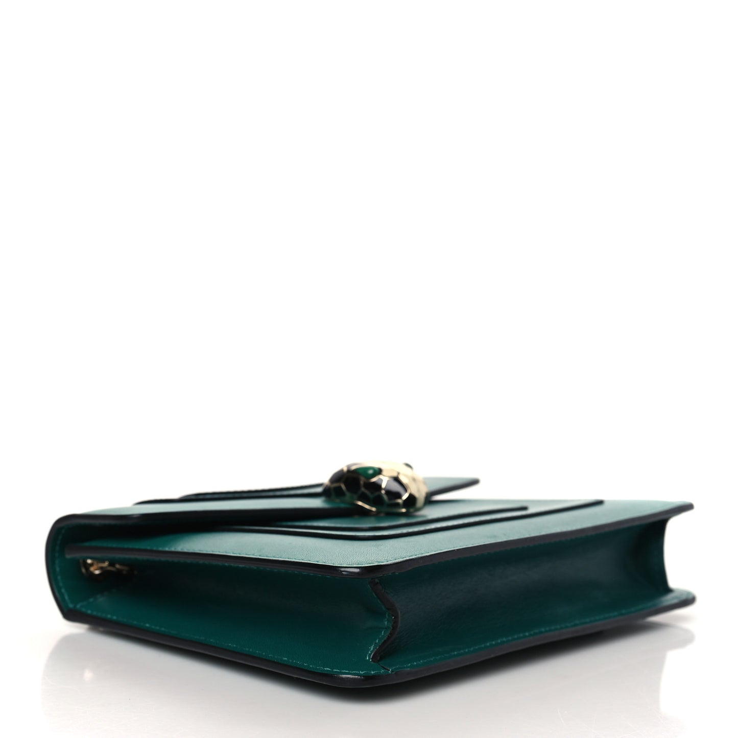 Calfskin Small Serpenti Forever Snake Strap Crossbody Bag Emerald Green