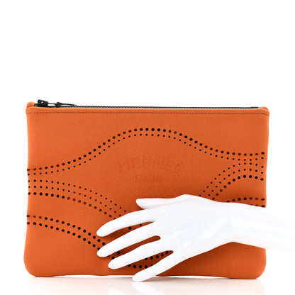 Hermes Neoprene Medium Neobain Waves Case Tan 2 of 9