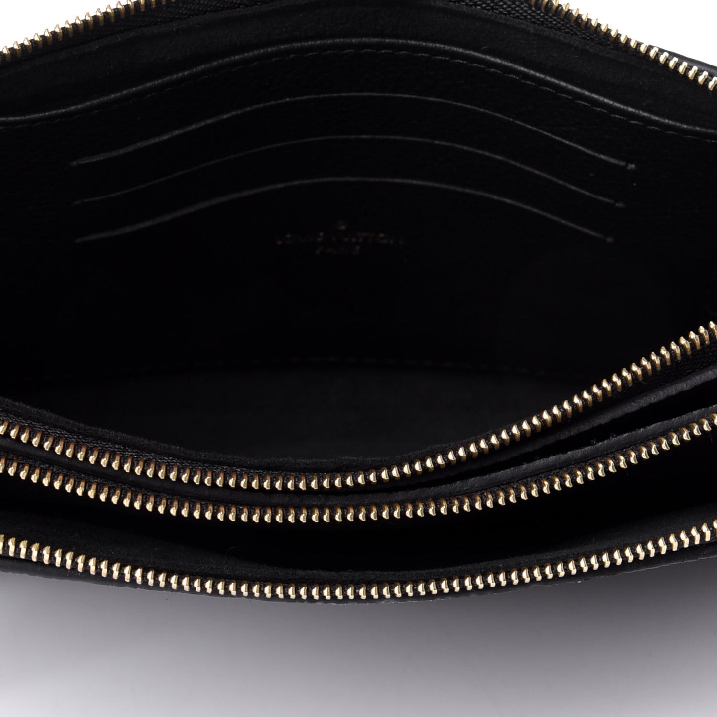 Empreinte Double Zip Pochette Black