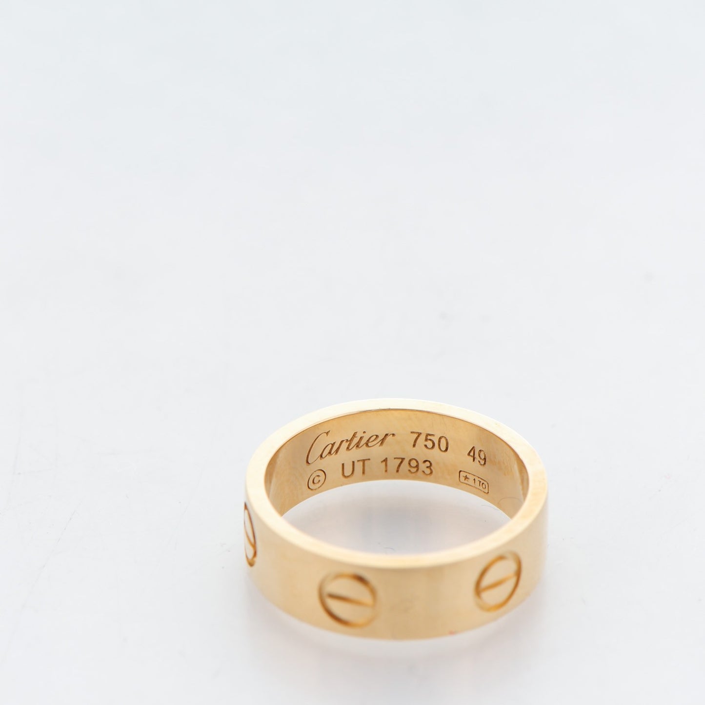 18K Yellow Gold 5.5mm LOVE Ring 49 4.75