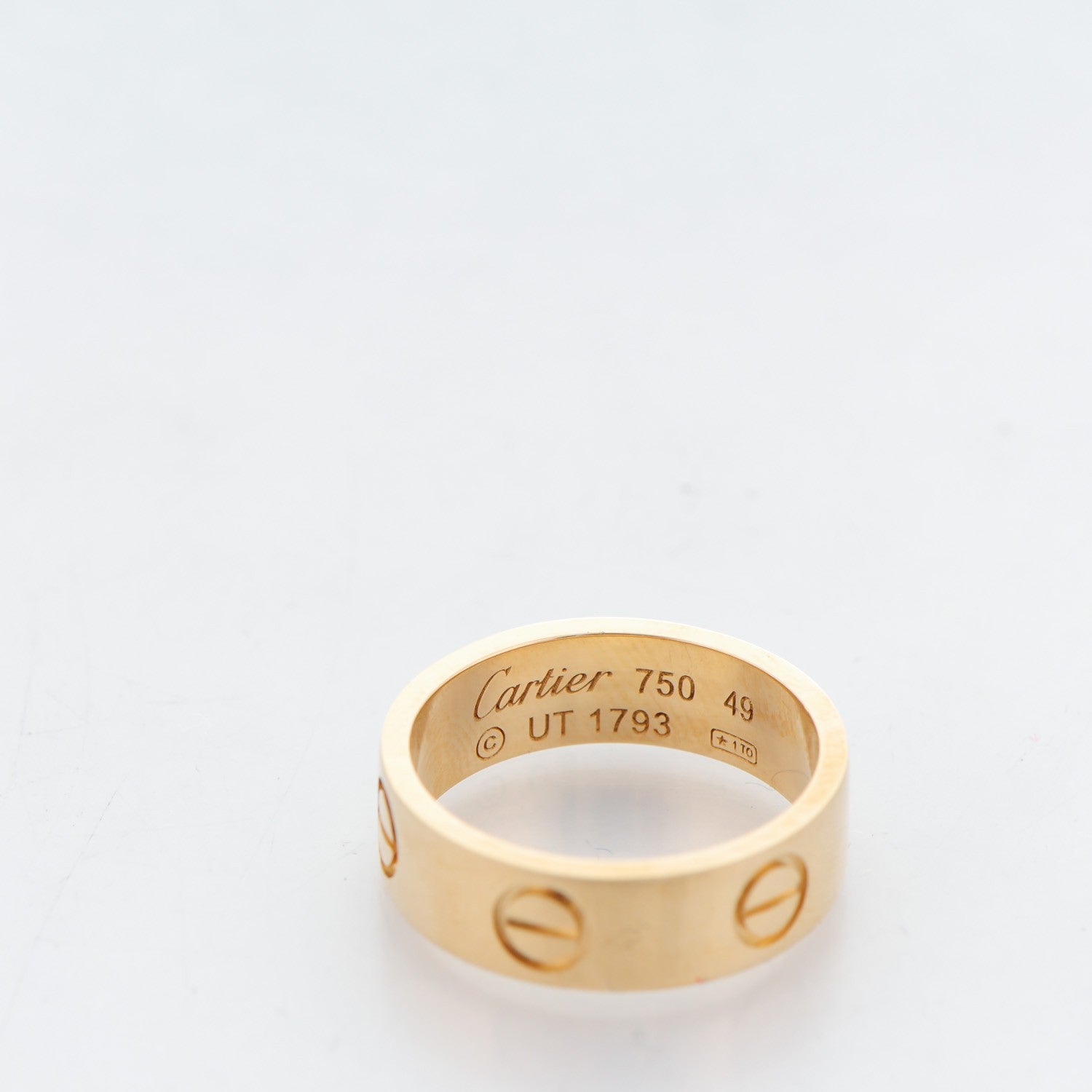 Cartier 18K Yellow Gold 5.5mm LOVE Ring 49 4.75 4 of 5