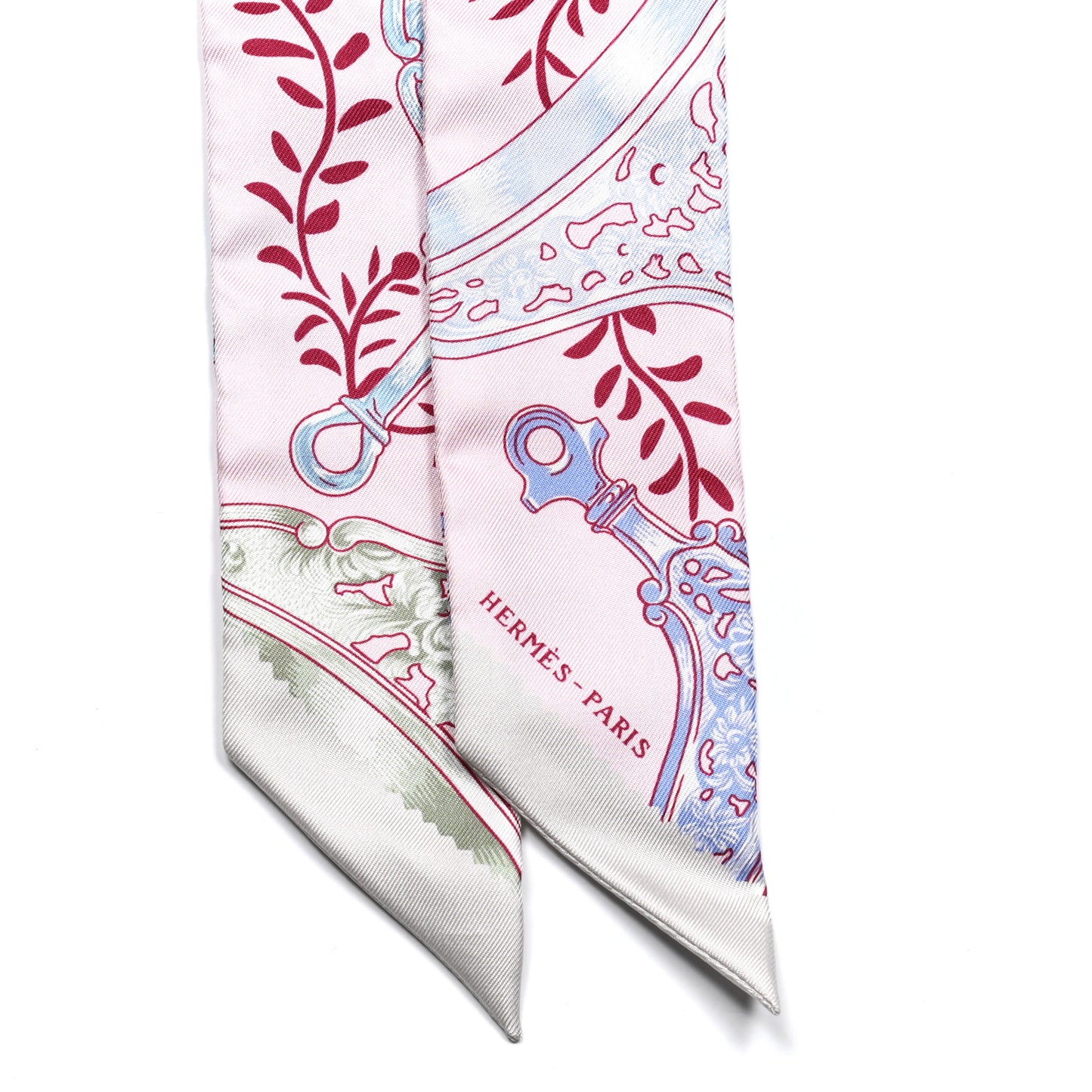 Silk Etriers Remix Twilly Rose Pale Bordeaux