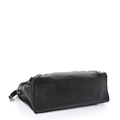 Balenciaga Chevre Gold Metallic Edge Hardware City Black 4 of 11