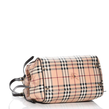 Burberry Haymarket Check Large Canterbury Tote Chocolate 4 of 10