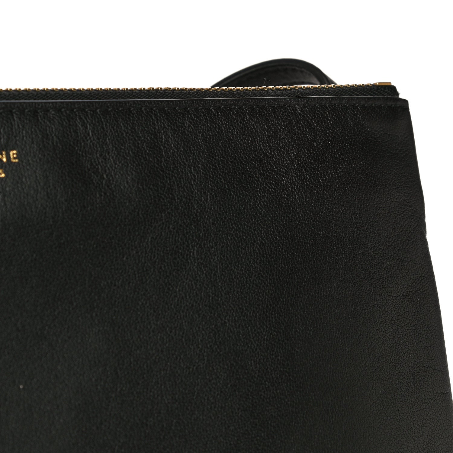 Celine Lambskin Large Trio Crossbody Bag Black 7 of 15