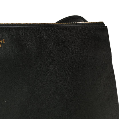 Celine Lambskin Large Trio Crossbody Bag Black 7 of 15
