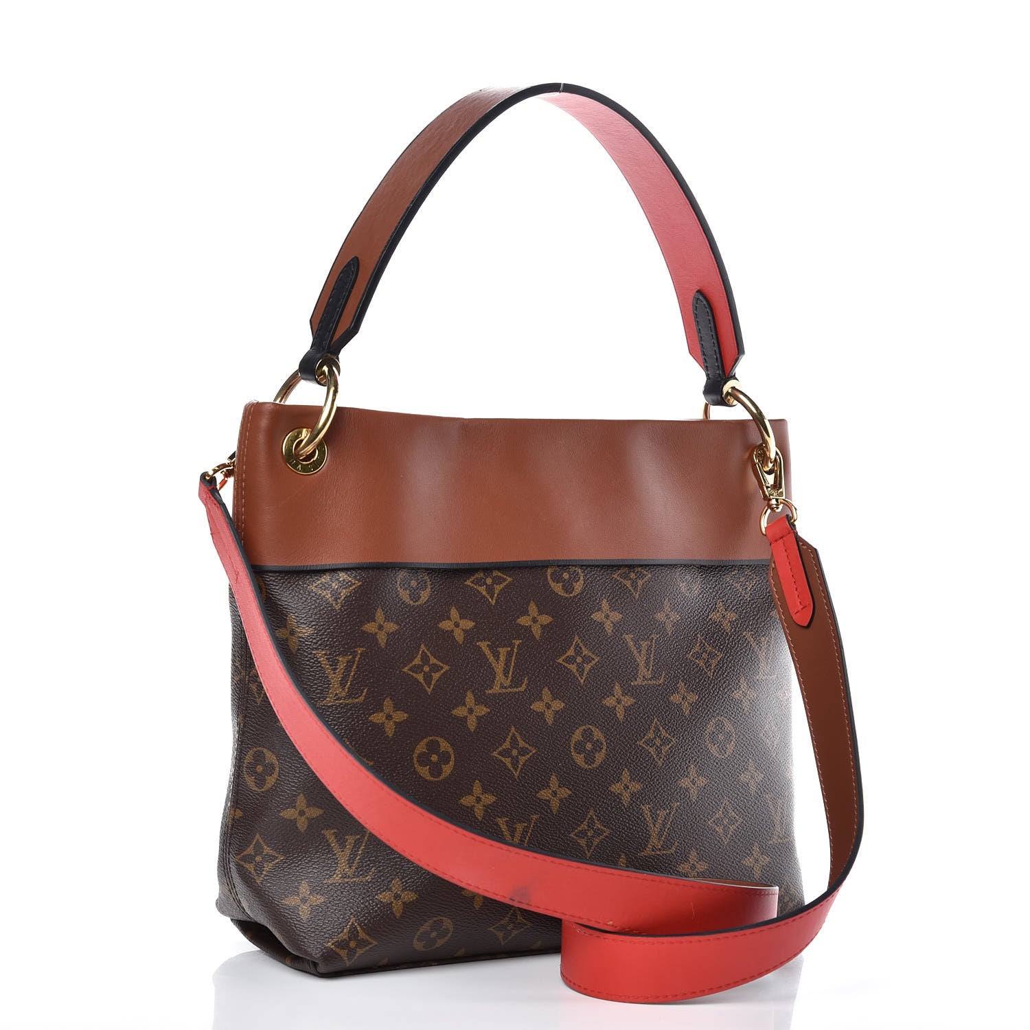 Louis Vuitton Monogram Tuileries Besace Caramel Rouge 3 of 13