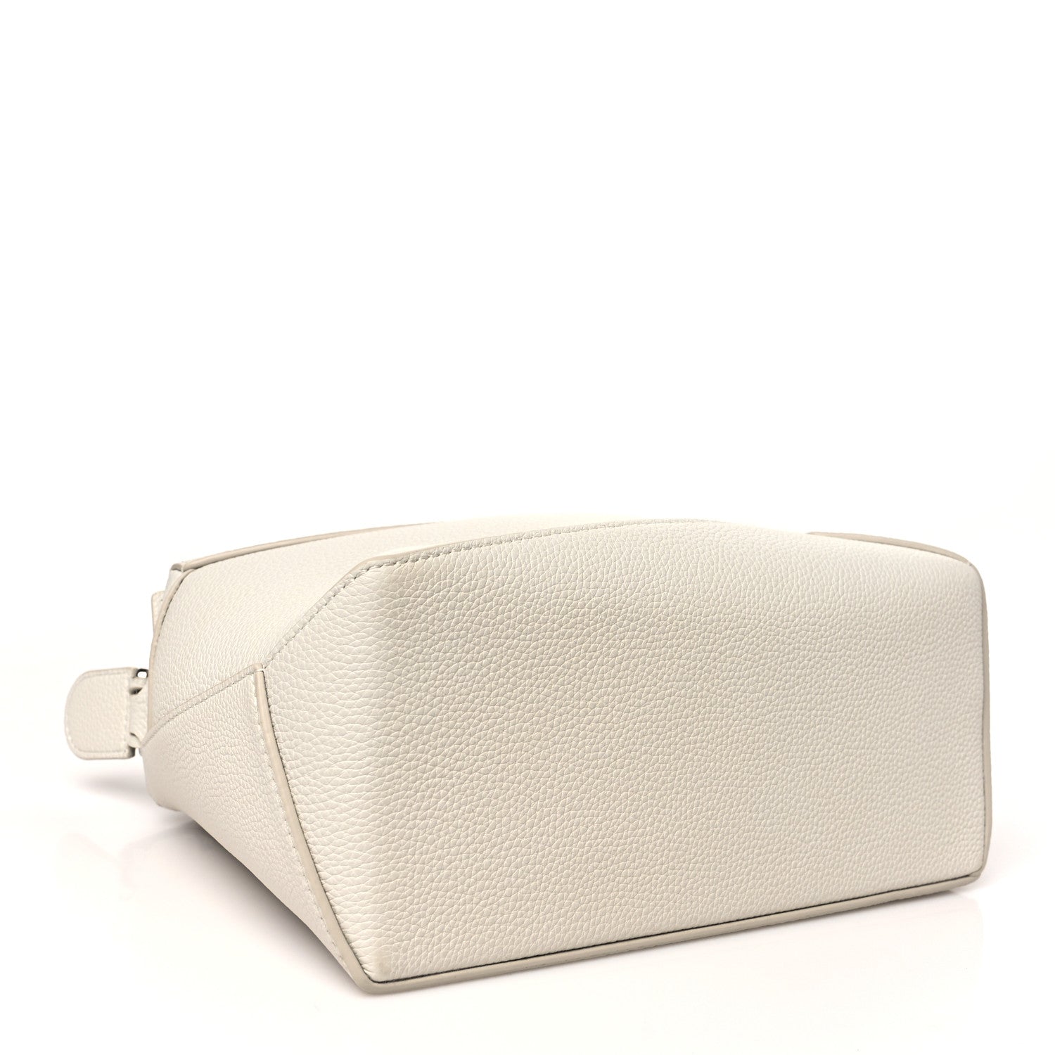 Loewe Soft Grained Calfskin Small Puzzle Edge Bag Soft White 4 of 9