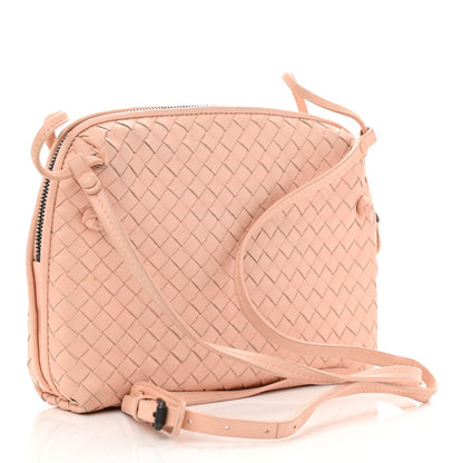 Bottega Veneta Nappa Intrecciato Nodini Crossbody Messenger Nude 3 of 12
