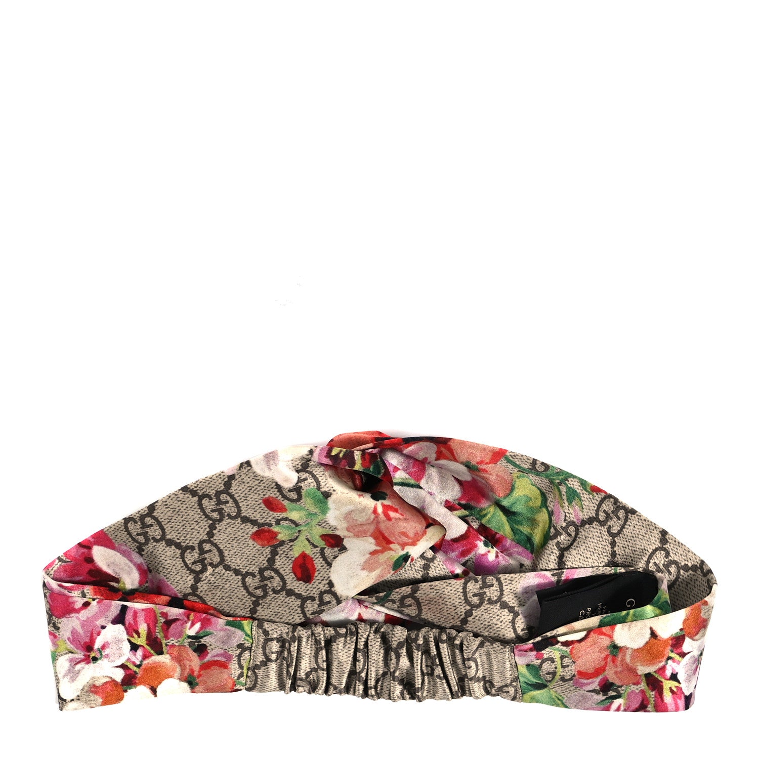 Gucci Silk Monogram Blooms Print Headband Antique Rose 2 of 4