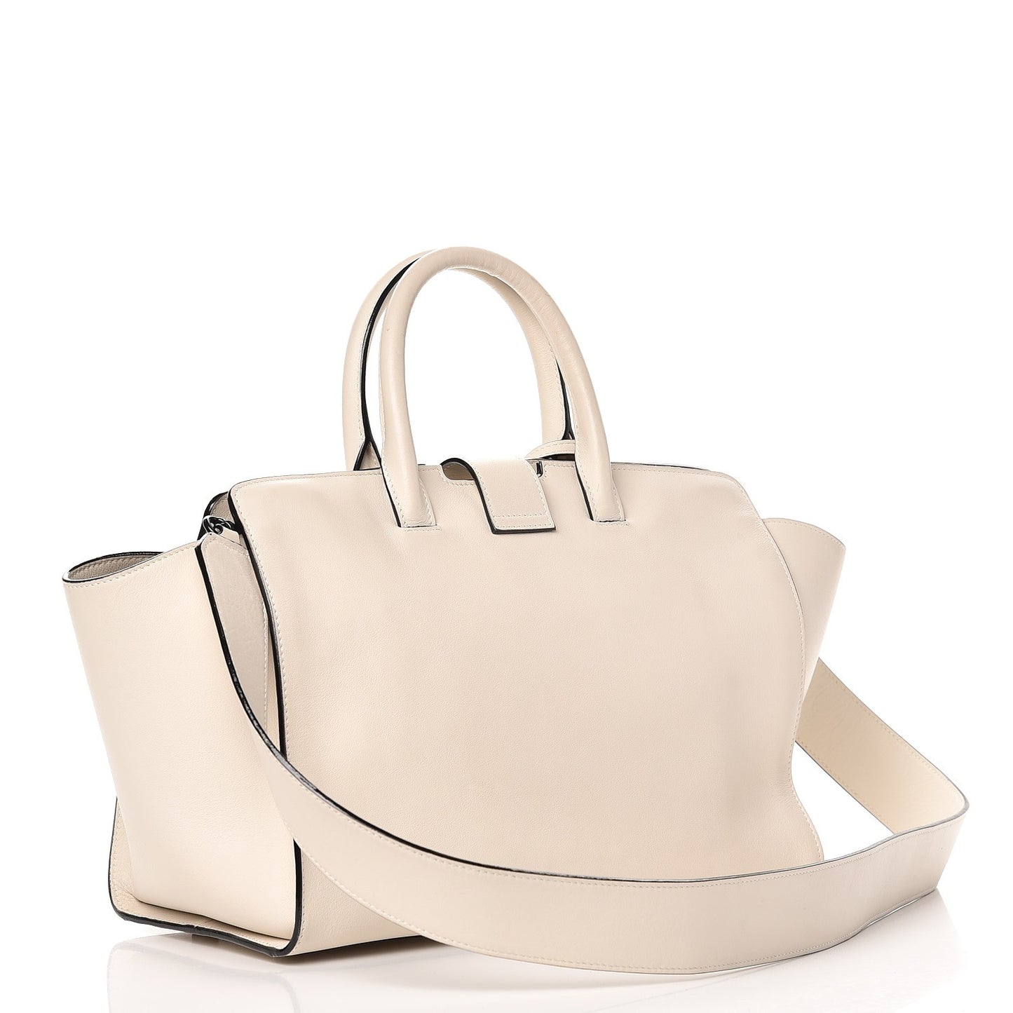 Calfskin Small Monogram Downtown Cabas Porcellana