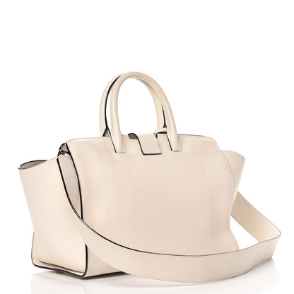 Saint Laurent Calfskin Small Monogram Downtown Cabas Porcellana 3 of 11