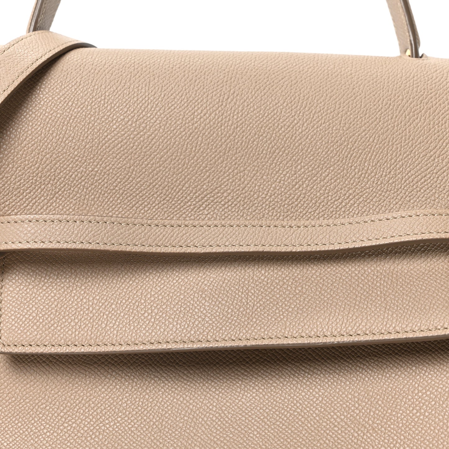 Grained Calfskin Mini Belt Bag Light Taupe