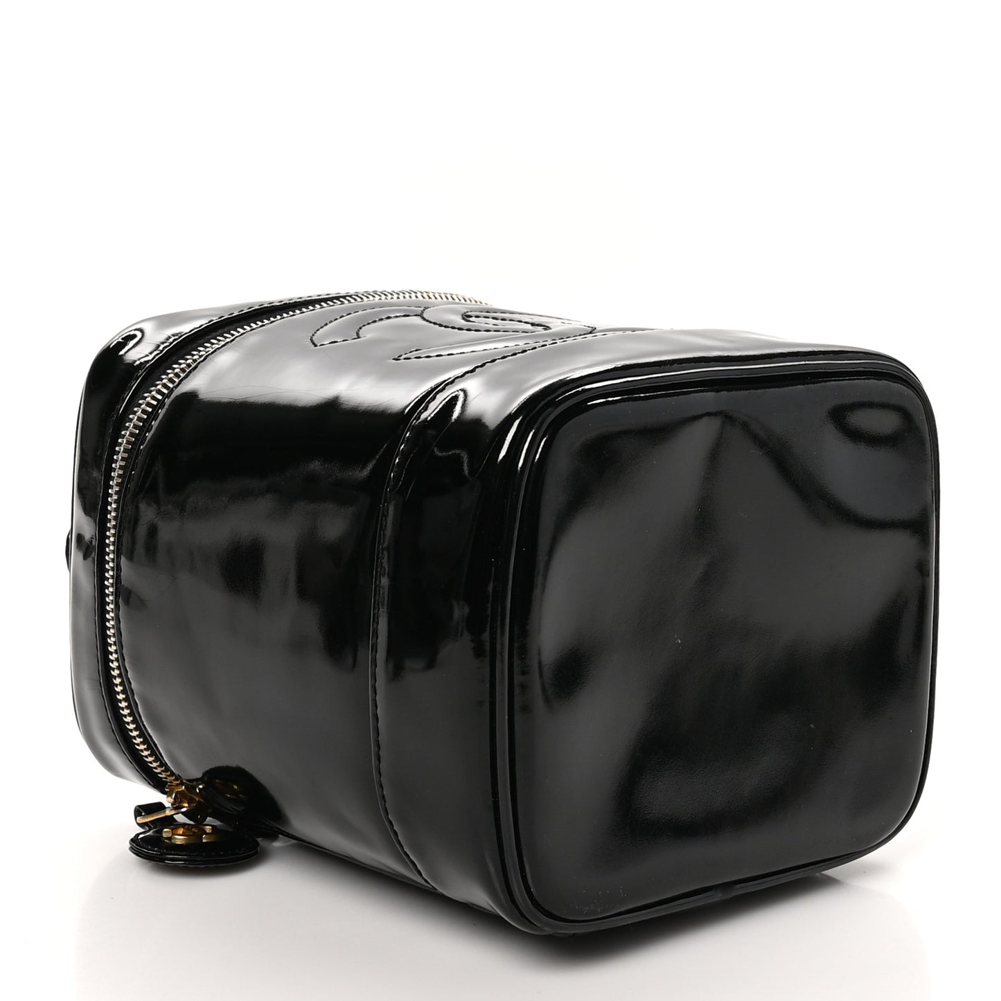 Patent Timeless Vanity Cosmetic Case Black