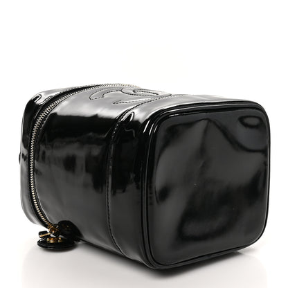 Chanel Patent Timeless Vanity Cosmetic Case Black 4 of 11