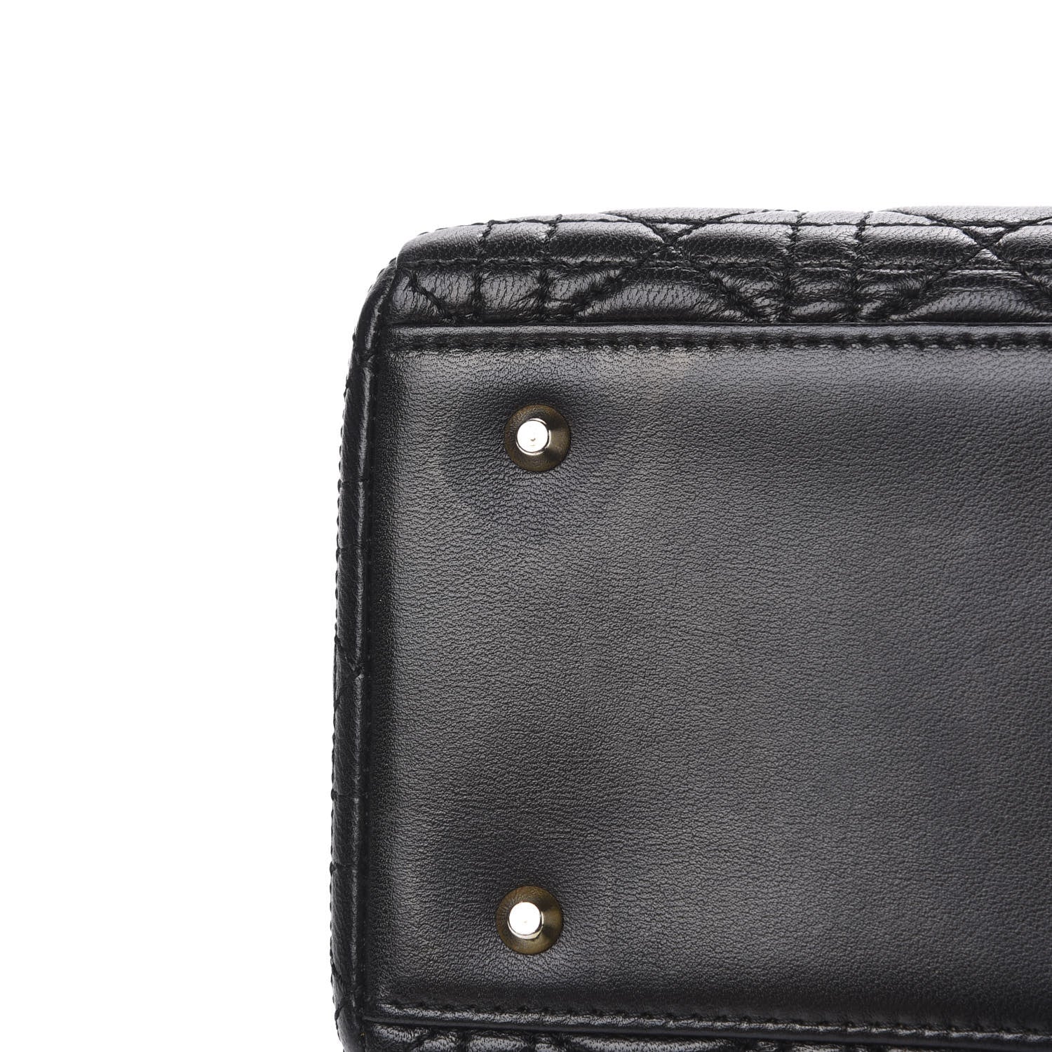 Christian Dior Lambskin Cannage Medium Lady Dior Black 11 of 11
